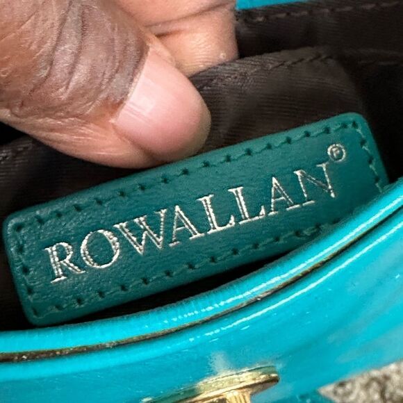 Rowallan of Scotland Handmade Aqua Blue
Leather Square Crossbody Bag - Picture 8 of 8